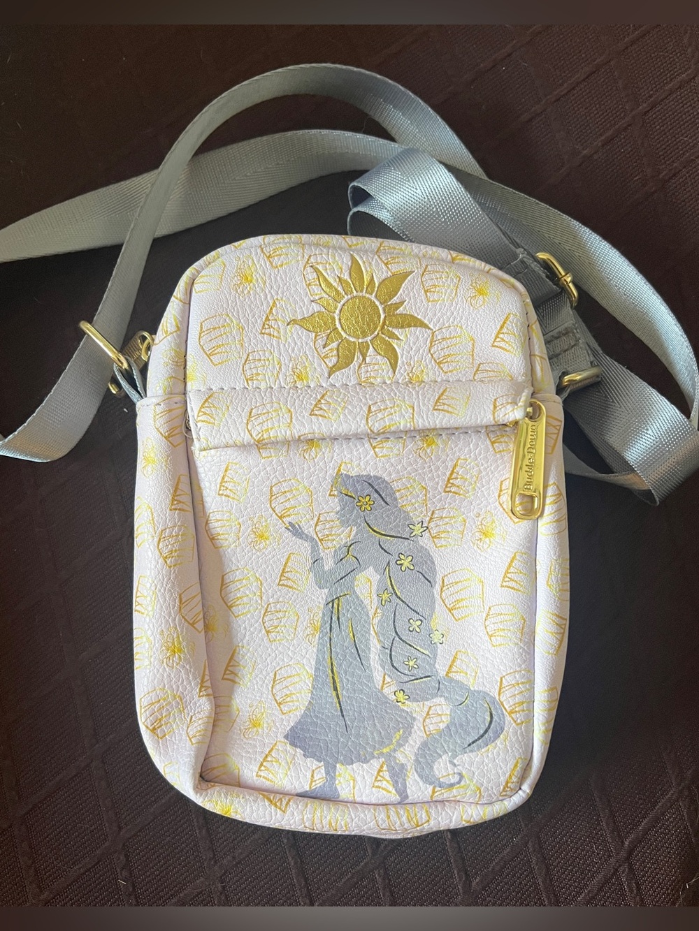Disney Rapunzel Pink and Gold Crossbody Bag